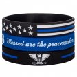 Police Blue Lives Matter Thin Blue Line Bracelets Blessing Set